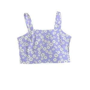 CUTE 70s ALTARD STATE FLOWERY CROP TOP